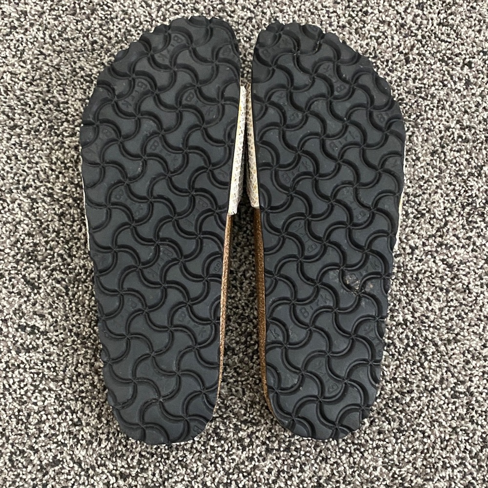 EUC Birkenstock Madrid Python Eggshell Sandals wi… - image 2